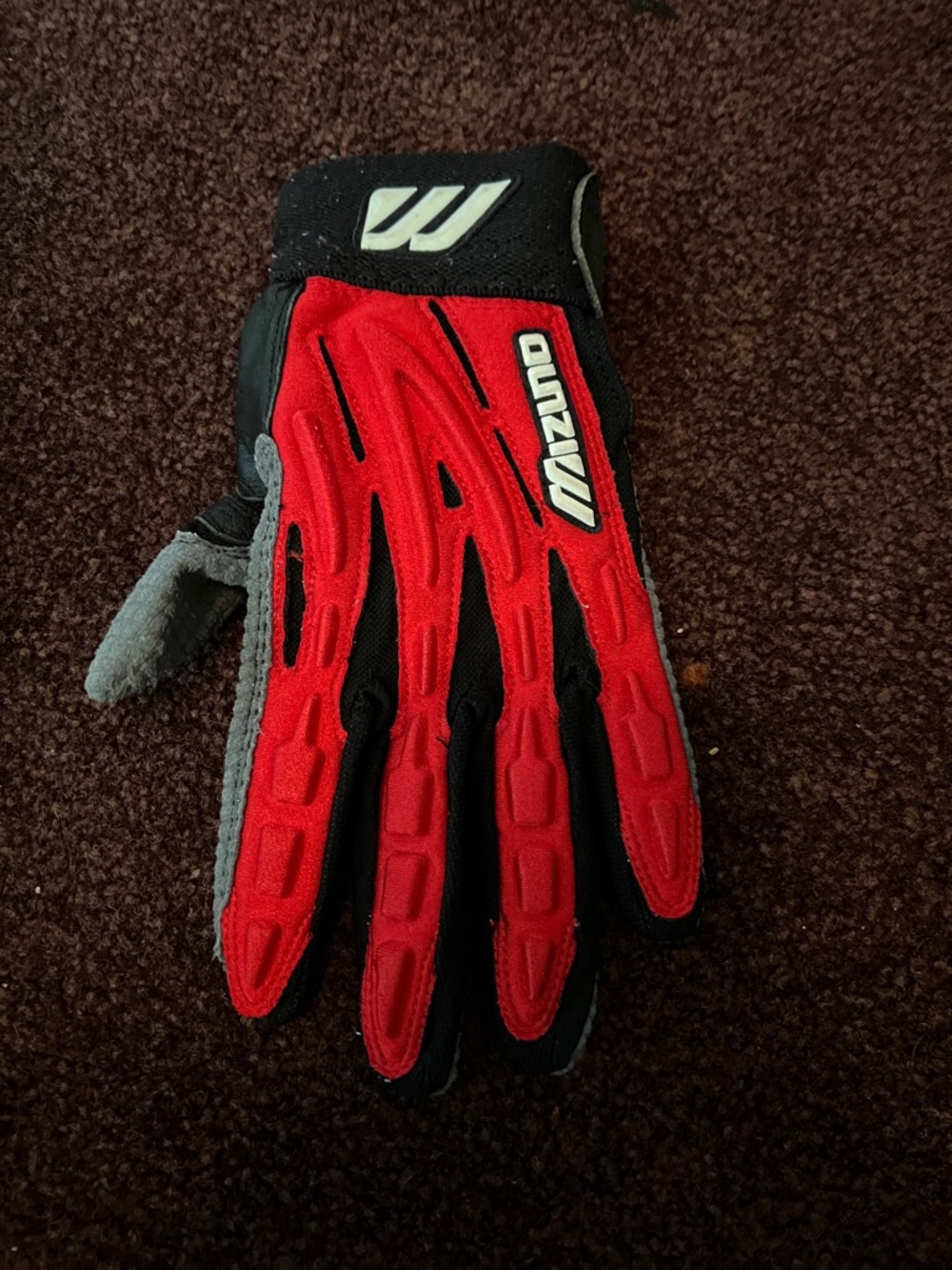 Mizuno Red and Black Performance Sports Glove